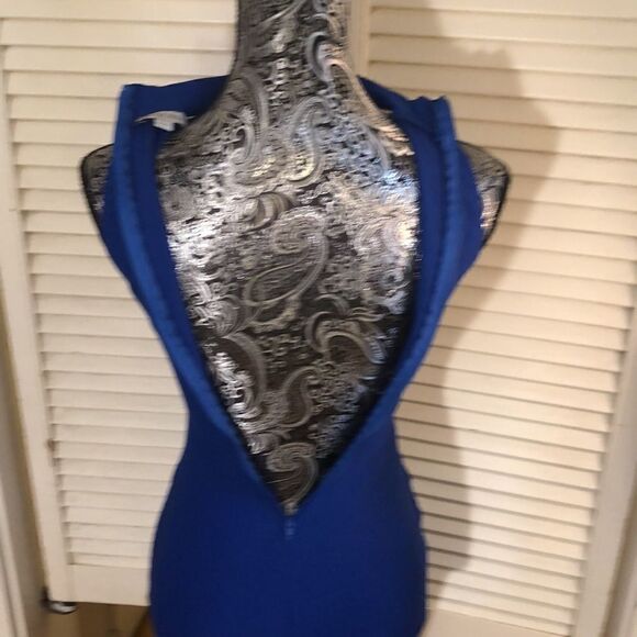 Guess dress XS royal blue, neck wrap. Stretchy. - Picture 5 of 11